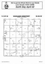 Highland Township, Maple River, Directory Map, Cass County 2007